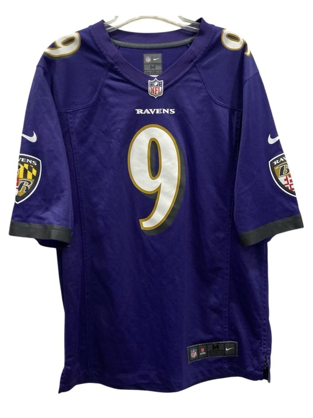 Nike Baltimore Ravens Justin Tucker #9 Jersey M Purple NFL On Field Blokecore